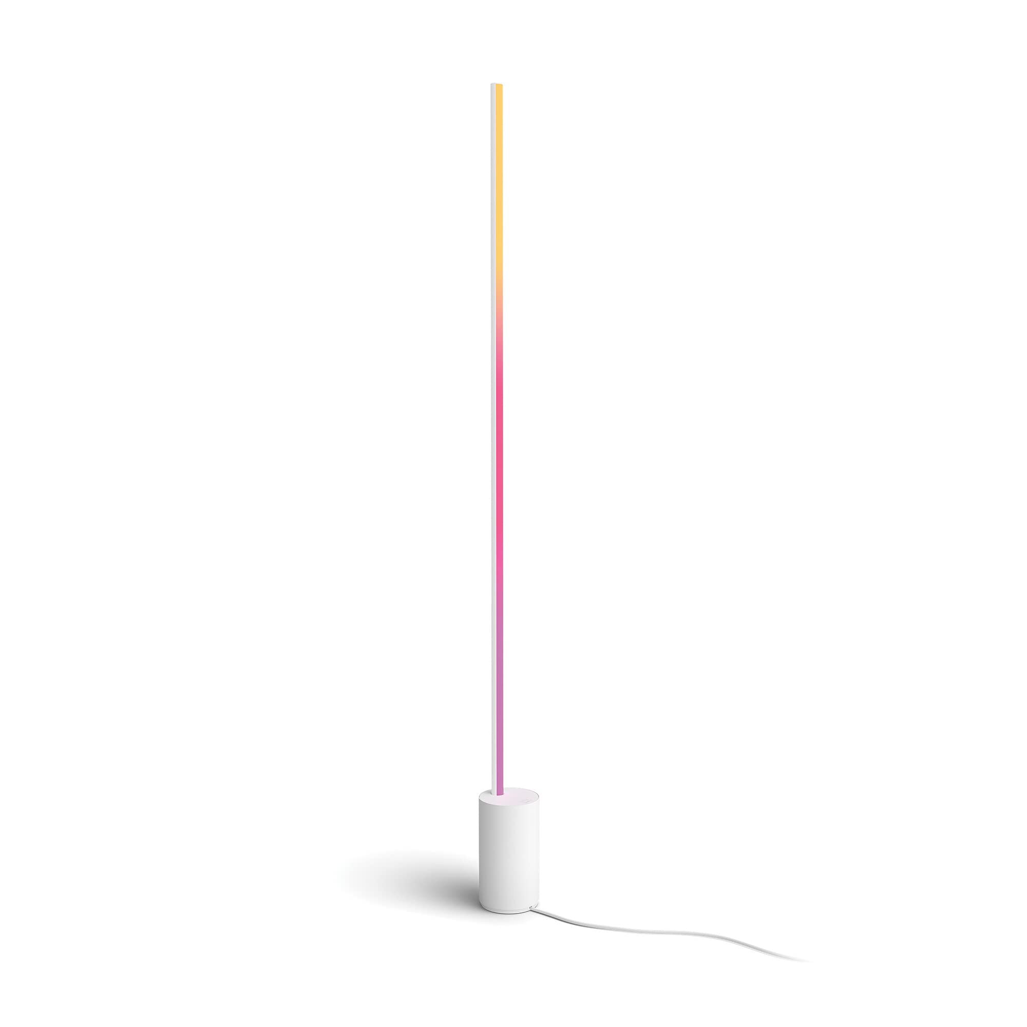 Philips Hue White and Color Ambiance, Gradient White Sign Floor Lamp, Floor Lamp with Bluetooth, LED Lamp Compatible with Alexa, Google Assistant and Apple Homekit - Image 1