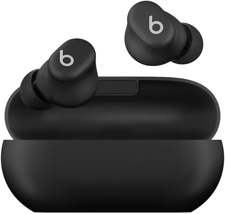 Beats Solo Buds - Écouteurs Intra-Auriculaires Bluetooth sans Fil | 18 Heures de Lecture | Compatible Apple et Android | Microphone intégré - Noir Mat - Image 1