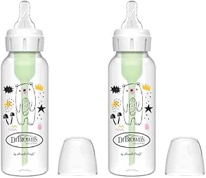 Dr. Brown's Options - Standard Bottle Narrow Mouth 250 ml Green (Pack of 2) - Image 1