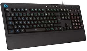 Logitech G 213 Prodigy, Gaming Keyboard, LIGHTSYNC RGB Lighting, Splash Resistant, Customizable, Dedicated Multimedia Controls - French AZERTY - Black - Image 1