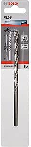 Bosch Accessories 1x HSS-G Metal Drill Bit (for Metal, Diameter 6 mm, Robust Line, Hole Punch Accessory) - Image 1