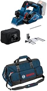 Bosch Professional 18V GHO 18V-26 Cordless Planer System (Carbon Free Motor, with Dust Bag, Parallel Stopper, 1 Reversible Iron Wood Razor) + Bosch Professional Tool Bag Size L - Image 1