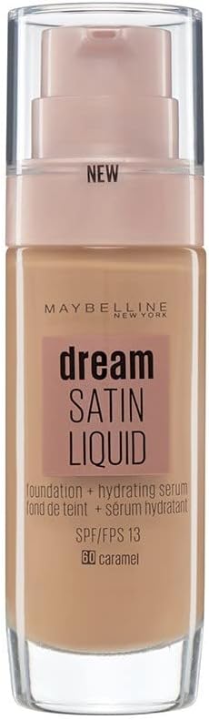 Maybelline New York - Fond de Teint Fluide Perfecteur de Teint - FPS13 - Dream Satin Liquid - Caramel (60) - 30 ml - Image 1