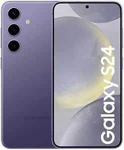 Samsung Galaxy S24 5G Smartphone Dual-SIM RAM 8 GB / Interner Speicher 128 OLED Display 6.2 Inch 2340 x 1080 Pixel 120 Hz Triple-Kamera 50 MP 12 10 Front Camera Cobalt Purple - Image 1
