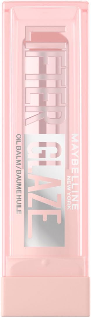 Maybelline New York - Baume Huile Hydratant - Lèvres Lissées et Brillantes - Effet Laqué - Enrichi en Acide Hyaluronique et Extrait de Cerises - Lifter Glaze - Teinte : 009 Latte Crush - Image 1