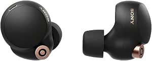 Sony WF-1000XM4 Noise Cancelling Bluetooth Earphones - Up to 24 Hours of Battery Life with Charging Box - Multi-Point Bluetooth Connection - Built-in Alexa and Google Assistant - Black - Image 1
