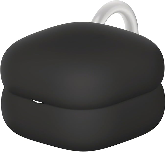 Sony LinkBuds Fit Case Cover - Easy Clip Ring, Customize Your Earphones, Only for LinkBuds Fit - Pure Black - Image 1