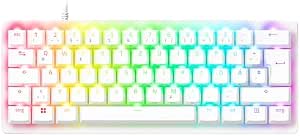 Razer Huntsman V3 Pro Mini E-Sport Optical Keyboard 60% Format - Snap Tap & Quick Release (Multi-Use Modifier Keys, Doubleshot PBT Keys) German Layout | White - Image 1