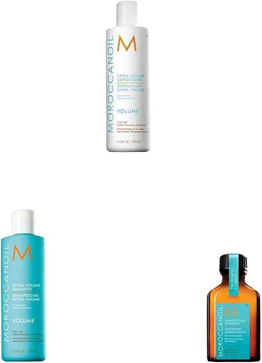 Trio Original Care, Shampoo and Conditioner Extra Volume Moroccanoil - Image 1