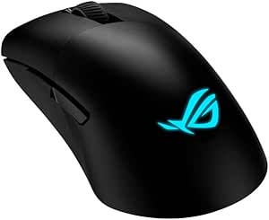 ASUS ROG KERIS WIRELESS AimPoint Gaming Mouse (Tri-Mode Connectivity: 2.4GHz RF / Bluetooth / Wired, 36000 DPI Optical Sensor, 5 Programmable Buttons, Interchangeable Switches) - Image 1
