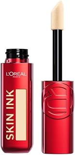L'Oréal Paris - Encre de Teint Skin Ink - Fond de teint correcteur à la couvrance modulable - Tenue Semi-Permanente - Fini Naturel - Convient aux Peaux Sensibles - Teinte : Light Warm (100) - 15 mL - Image 1