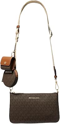 Michael Kors Jet Set Logo Shoulder Bag Brown, Brown, One Size, Brown, One Size - Image 1