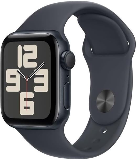 Apple Watch SE (2nd Generation) 40mm GPS Smart Watch with Midnight Aluminum Case and Midnight Sport Strap (M/L) Activity Tracking, Sleep Tracking, Accident Detection, Heart Rate Monitoring - Image 1