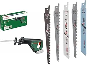 Bosch AdvancedRecip 18 Cordless Reciprocating Saw (without Battery, 18 V System, in Box) & Pack of 5 Blades F016800307 for Keo Pruner - Image 1