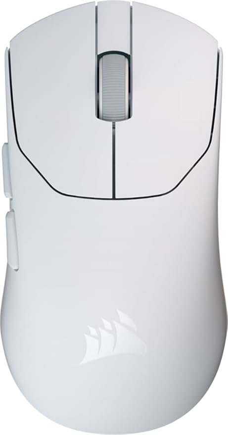 CORSAIR Sabre v2 Pro Ultralight Wireless Gaming Mouse - 33,000 DPI, 36 g Weight, 8000 Hz Polling, Mechanical Switches, Up to 70 Hours Battery Life, Corsair Web Hub - White - Image 1