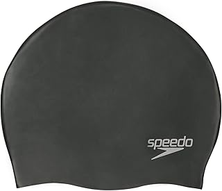 Unisex Plain Moulded Silicone Swimming Cap - Image 1