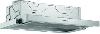 Bosch DFM064W54 2 Series Telescopic Hood, 1 Motor, 3 Suction Speeds LED Light, 60 cm, Silver          [Energy Class B] - Image 1