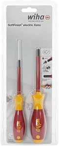 Wiha SB328S2 SoftFinish Electrician's Screwdriver Set of 2 - Image 1