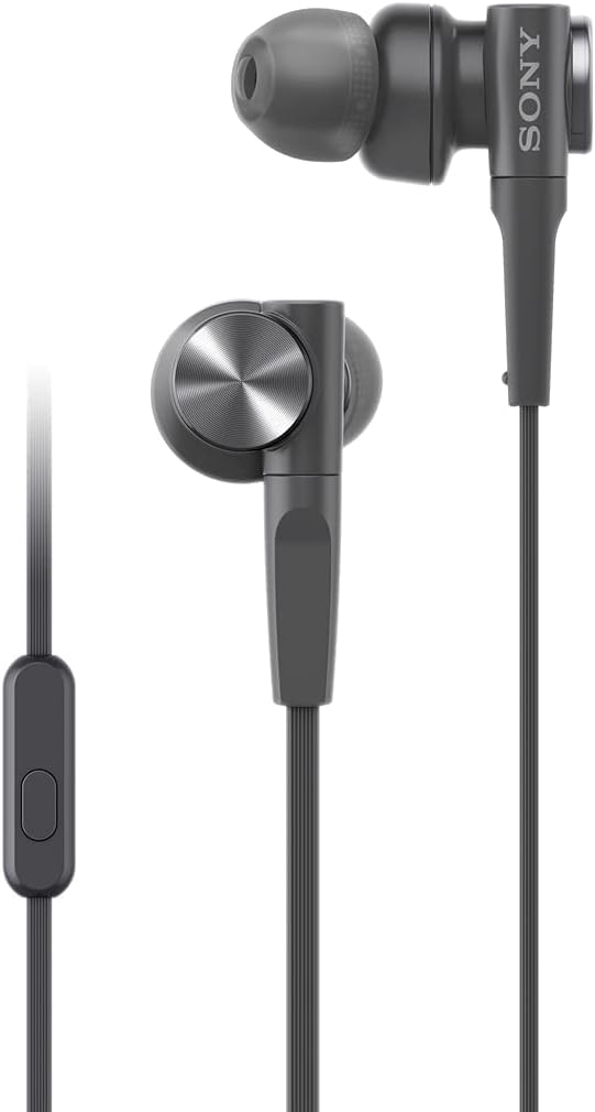 Ecouteurs intra-auriculaires Sony MDR-XB55AP avec son EXTRA BASS™ et micro pour les appels mains libres - Noir - Image 1