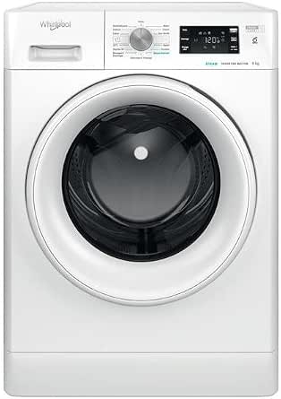 Whirlpool Front Load Washing Machine Porthole 9 kg 1400 rpm FFBS9469WVFR, White          [Energy Class A] - Image 1