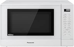 Panasonic NN-ST45KWEPG Inverter Microwave Oven with Turntable, 32 Liters, Stainless Steel, 1000 W, 21 Automatic Programs, 7 Power Levels, LCD Display, Junior Menu, White - Image 1