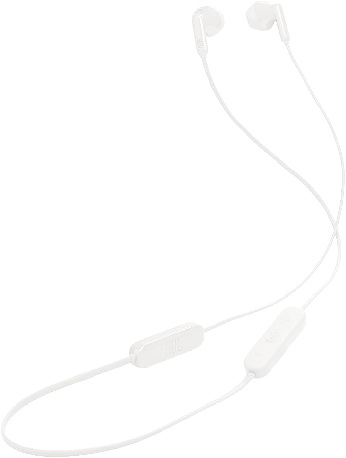 JBL Tune 235BT Écouteurs Intra-Auriculaires Bluetooth sans Fil avec 3 Boutons, Microphone/télécommande et câble Plat - Blanc - Image 1