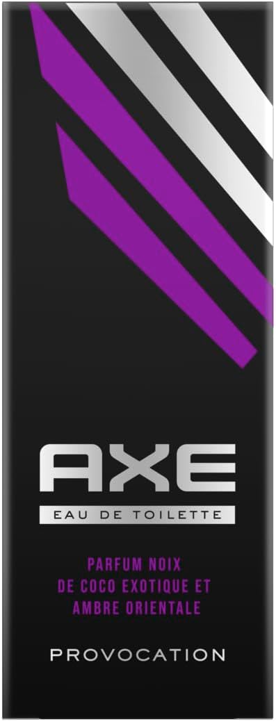 AXE - Eau de toilette Provocation - Efficacité et fraîcheur 24h - Parfum séduisant aux notes exotiques de noix de coco et d'ambre orientale - 100ml - Image 1