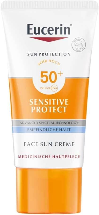 Eucerin Sensitive Protect Face Sun Creme LSF 50+, 50 ml Crème - Image 1