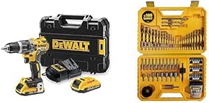DEWALT - XR 18V Li-Ion 2Ah Brushless Impact Driver - Cordless Drill with TSTAK Box, LED Lighting - 420W & Set of 100 High Performance Drilling and Screwing Pieces - Image 1