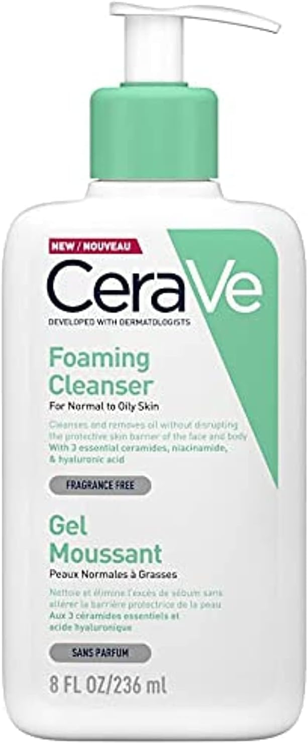 CeraVe Gel Visage & Corps Gel nettoyant moussant - Image 1