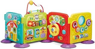 VTech - Super Centre d'Activités Modulable - Jouet Interactif 4 en 1, Motricité Bébé - Cube d'Activité Évolutif avec Trieur de Formes et Jeux d'Éveil - Cadeau Bébé Dès 6 Mois - Contenu en Français - Image 1