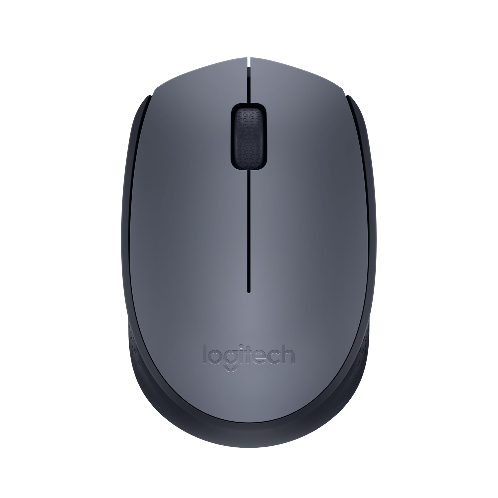 Logitech M170 2.4GHz Wireless Mouse with Nano Receiver, Optical Tracking, Long-Life Battery 12 Months, Ambidextrous, Compatible with PC/Mac/Laptop - Grey Black - Image 1