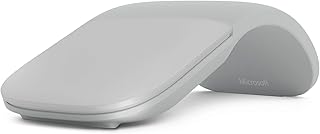 Arc Surface Mouse - Bluetooth Mouse for PC, Laptops Compatible Windows, Mac, Chrome OS (Slim, Lightweight, Portable, Touch) - Platinum/Gray (CZV-00002) - Image 1