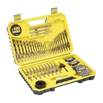 DEWALT - 100-piece high performance drill and screw set - versatile assortment for drill and screwdriver - storage case, DT71563-QZ - Image 1