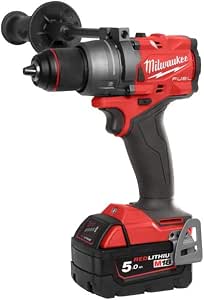 Milwaukee Drill Driver M18 FDD3 502X Fuel GEN4.18V 158 Nm-2 Batt.x5.0 Ah-4933479863 - Image 1