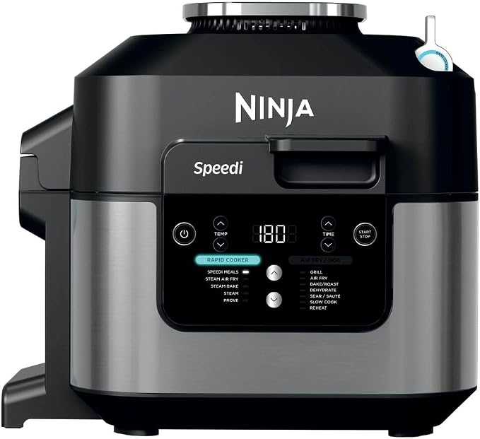 Ninja Speedi 10-in-1 Quick Cooker, Air Fryer, Air Fryer and Multicooker, 5.7L, Meals for 4 in 15 Minutes, Steam, Grill, Bake, Roast, Sear, Stew and More, Black, ON500EU - Image 1