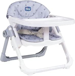 Chicco Chairy Baby Booster Seat, Convertible Booster Seat to Child Chair, Portable and Adjustable, with Compact Closure and Removable Tray - From 6 Months to 3 Years (15 kg) - Bunny - Image 1