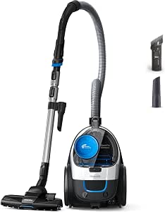 Philips PowerPro Compact 3000 Series Bagless Vacuum Cleaner, 900 W, with HEPA Filter and TriActive Brush, Blue (FC9332/09) - Image 1