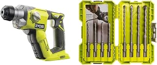 SDS-PLUS 18V 15Nm Battery Drill Set (Without Battery) + 8 Piece Masonry Drill Bit Set - Image 1