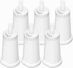 Lot de 6 Filtres à Eau pour Machine à Café Sage Compatible avec Barista Express/Pro/Touch, Oracle Touch, Double Chaudière et Bambino Plus SES810/SES880/SES920/SES980/SES990/SES875/SES008 - Image 1