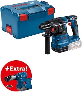 Bosch Professional 18V System perforateur sans-fil GBH 18V-22 (SDS plus, idéal pour percer des trous de 6 à 10 mm, KickBack Control et Vibration Control, GDE 18V-12, L-BOXX) - Image 1