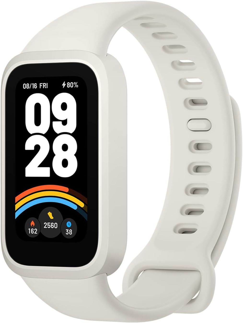 XIAOMI Smart Band 9 Active, Bracelet connecté pour Le Sport, Montre, écran TFT 37mm, taux de rafraîchissement élevé de 60 Hz, autonomie de 18 Jours,5 ATM, iOS et Android, Beige - Image 1
