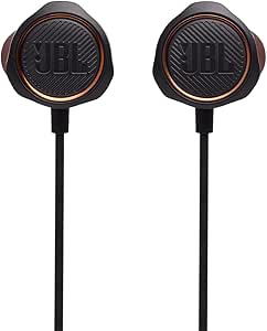 JBL Quantum 50 - Wired In-Ear Gaming Headphones with Built-in Microphone - Compatible with PC, Mac, Xbox ONE, PlayStation 4, Nintendo Switch, Mobile Devices and VR - Black - Image 1