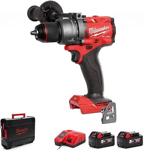 Milwaukee M18ONEFPD3-502X 18V 2 x 5Ah Battery Fuel Drill Kit - Image 1