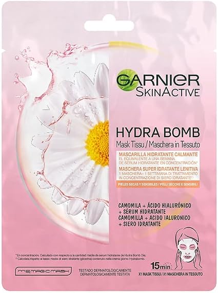Garnier SkinActive Hydra Bomb Super Moisturizing Fabric Mask, 28g - Image 1