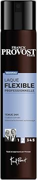 FRANCK PROVOST - Professional flexible lacquer - 24-hour hold - Normal fixation - Natural finish that is non-greasy, non-sticky and residue-free - Can be easily removed by brushing - 300 ml - Image 1