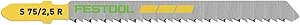 Festool Jigsaw blade WOOD FINE CUT S 75/2,5 R/5 - Image 1