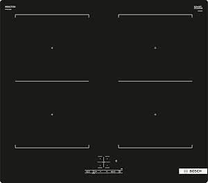 Bosch PVQ611BB6E Series 4, Induction hob, CombiZone combines two cooking zones, TouchSelect, PowerBoost, without profiles, black, 60 cm - Image 1