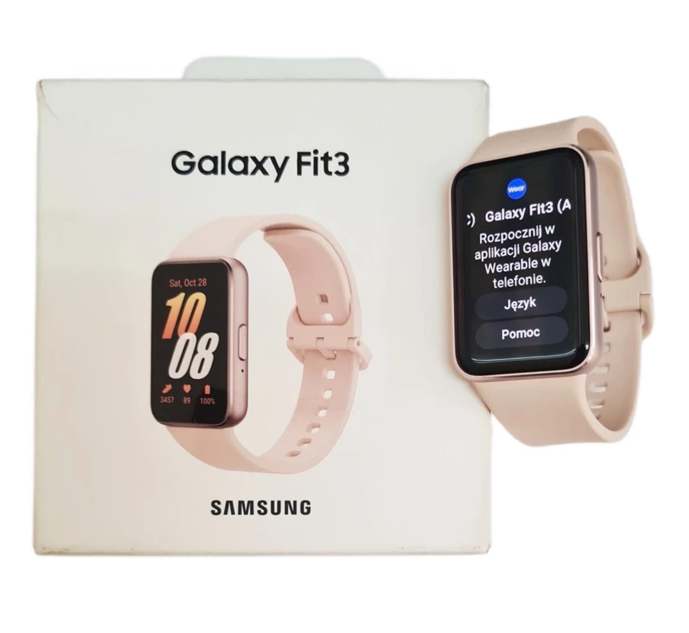 Samsung Galaxy Fit3 Smart Watch with 40mm AMOLED Display, Aluminum Body, Full Fitness and Health Tracker, Up to 13 Day Battery, Fast Charging, 5 ATM, Rose Gold - Image 1