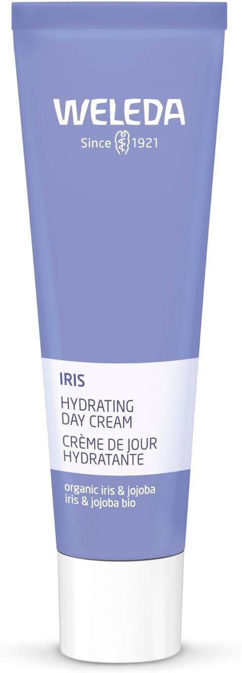 WELEDA - Crème de Jour hydratante réconfortante Iris - Peaux normales à sèches déshydratées - Texture riche hydratante - NATRUE - 30 ml - Image 1